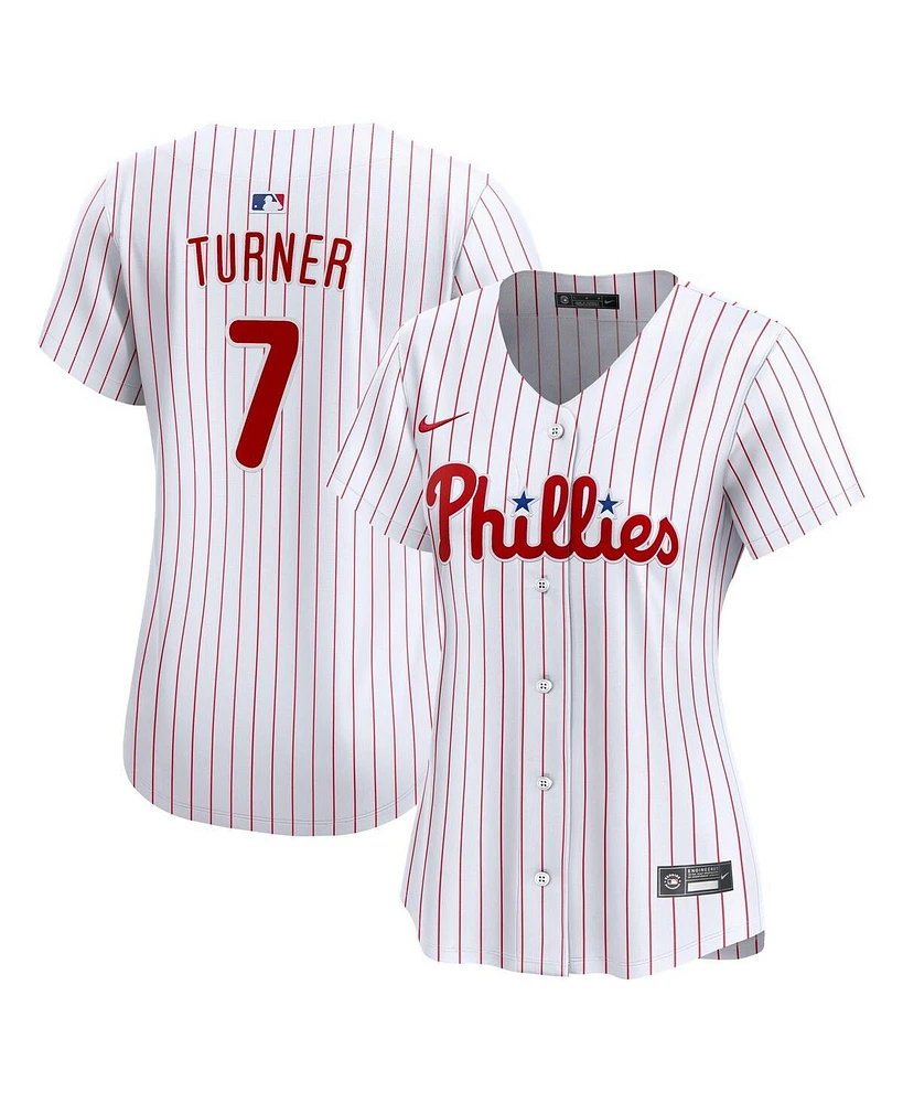 Nike Women's Trea Turner White Philadelphia Phillies Home Limited Jersey