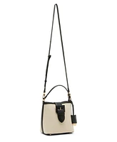 Anne Klein Covered Buckle Convertible Strap Bucket Bag