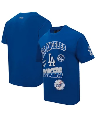 Pro Standard Men's Royal Los Angeles Dodgers Turn It Up Dropped Shoulder T-Shirt