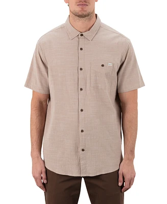 Hurley Men's Slub Short Sleeve Shirt