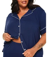 Adore Me Plus Jane Short Pajama Set