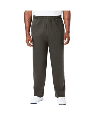 KingSize Men's Lightweight Jersey Open Bottom Sweatpants
