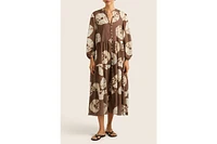 Hope And May Women's Palma Tiered Cotton Maxi Dress
