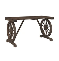Patio Table 45.3"x21.7"x25.6" Solid Wood Fir