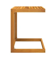 vidaXL C Table 16.5"x15.7"x19.7" Solid Wood Acacia