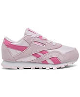 Reebok Toddler Girls Classic Nylon Stretch Lace Casual Sneakers from Finish Line