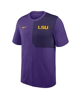 Nike Men's Lsu Tigers 2025 Sideline Uv Performance Coach T-Shirt