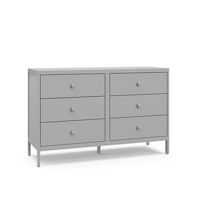 Graco Universal 6 Drawer Dresser - Pebble Gray