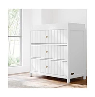 Graco Teddi 3 Drawer Chest with Changing Table Topper (White)