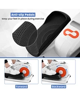 Under Desk Elliptical Machine with Display Monitor for Home Office