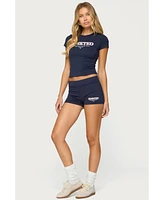 Edikted Women's With Love Biker Shorts