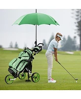 3 Wheel Folding Golf Push Cart with Seat Scoreboard and Adjustable Handle