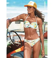 Lascana Women's Mix Print Bandeau Bikini Swimsuit Top