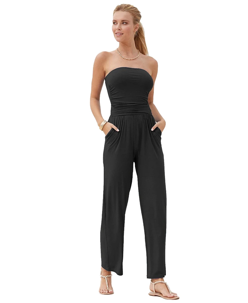 Lascana Women's Strapless Jumpsuit
