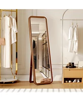 Vlsrka Wooden full-length mirror, floor standing or wall-mounted.