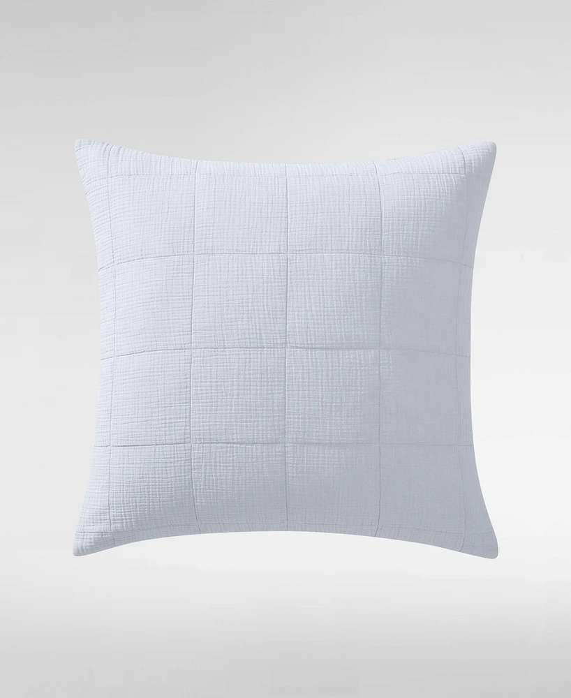 Calvin Klein Cotton Gauze Solid Pillow Cover, 22" x
