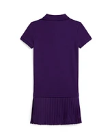 Polo Ralph Lauren Toddler and Little Girls Pleated Stretch Mesh Dress