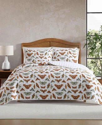 Eddie Bauer Wilford Butterfly Cotton Reversible 2-Pc. Quilt Set, Twin
