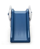 Kids Slide, Freestanding Baby Mini Play Climber Slide Set Hdpe/Anti-Slip Foot Pads/Non-Slip Widened Pedals for Indoor Outdoors Use (Blue)