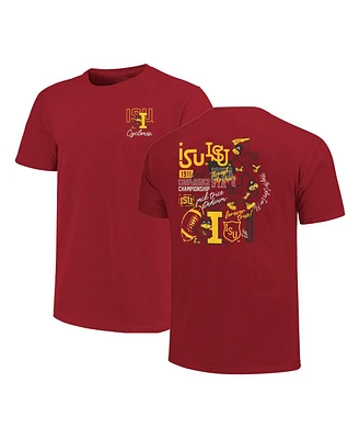 Image One Men's Cardinal Iowa State Cyclones Through the Years 2-Hit T-Shirt