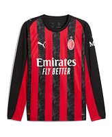 Puma Men's Christian Pulisic Red Ac Milan 2025/26 Home Replica Long Sleeve Player Jersey