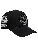 Pro Standard Men's Black Brooklyn Nets Paint the City Pinch Front Snapback Hat