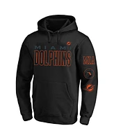 Fanatics Men's Black Miami Dolphins Big Tall Fleece Pullover Hoodie