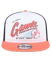 New Era Big Boys and Girls White San Francisco Giants Retro 9FIFTY Snapback Hat