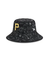 New Era Big Boys and Girls Black Pittsburgh Pirates 2025 Spring Training All Over Print Bucket Hat