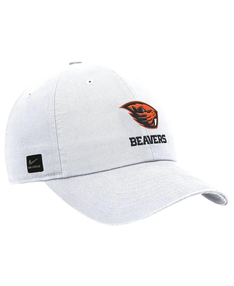 Nike Men's White Oregon State Beavers 2025 On-Field Club Adjustable Hat