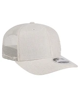 New Era Men's Light Beige Miami Marlins Flawless 9SEVENTY Stretch-Snap Hat