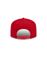 New Era Men's Red Florida Panthers Core Poly A-Frame Snapback Hat