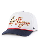 '47 Brand Men's White Las Vegas Raiders Patriotic Overhand Hitch Adjustable Hat