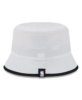 New Era Men's White/Black Chicago Bulls 2025 Nba Draft Nylon Bucket Hat