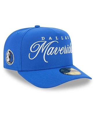New Era Men's Blue Dallas Mavericks 2025 Nba Draft A-Frame 59FIFTY Fitted Hat