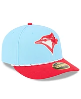 New Era Men's Light Blue/Red Toronto Blue Jays 2025 Canada Day Low Profile 59FIFTY Fitted Hat