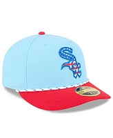 New Era Men's Light Blue/Red Chicago White Sox 2025 Fourth of July Low Profile 59FIFTY Fitted Hat