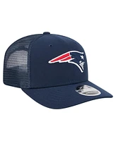 New Era Men's Navy New England Patriots Team Collection 9SEVENTY Stretch-Snap Adjustable Hat