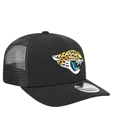 New Era Men's Black Jacksonville Jaguars Team Collection 9SEVENTY Stretch-Snap Adjustable Hat