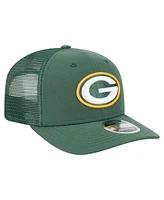 New Era Men's Green Green Bay Packers Team Collection 9SEVENTY Stretch-Snap Adjustable Hat