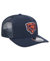 New Era Men's Navy Chicago Bears Team Collection 9SEVENTY Stretch-Snap Adjustable Hat