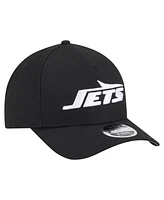 New Era Men's Black New York Jets Team Collection 9FORTY M-Crown A-Frame Adjustable Hat