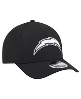 New Era Men's Black Los Angeles Chargers Team Collection 9FORTY M-Crown A-Frame Adjustable Hat