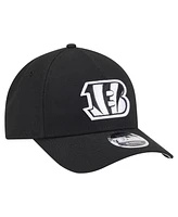 New Era Men's Black Cincinnati Bengals Team Collection 9FORTY M-Crown A-Frame Adjustable Hat