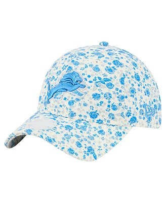 New Era Women's Cream Detroit Lions Ditzy 9TWENTY Adjustable Hat