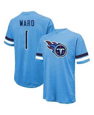 Majestic Men's Cam Ward Light Blue Tennessee Titans 2025 Nfl Draft First Round Pick Oversized T-Shirt