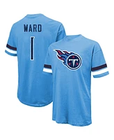 Majestic Men's Cam Ward Light Blue Tennessee Titans 2025 Nfl Draft First Round Pick Oversized T-Shirt