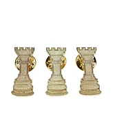 We Games Metal Rook Chess Pins, Gold, Bulk Pack of 10