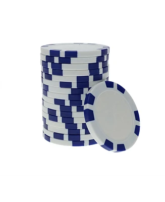 We Games 8 Stripe Clay Poker Chips, 11.5 Gram, Set of 25