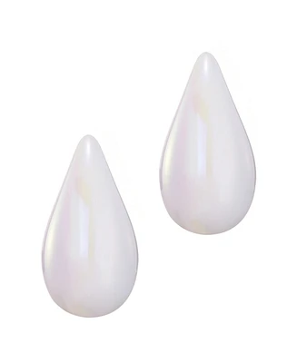 Adornia Cultivated Pearl Teardrop Sculptural Studs